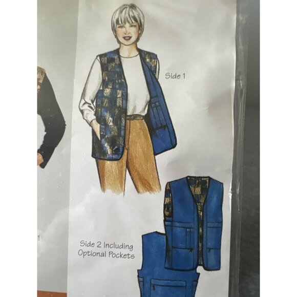 SAF-T-Pockets Shoppers Vest Sewing Pattern #9500 Size XSmall Small Medium 3XL 20 - Picture 3 of 6